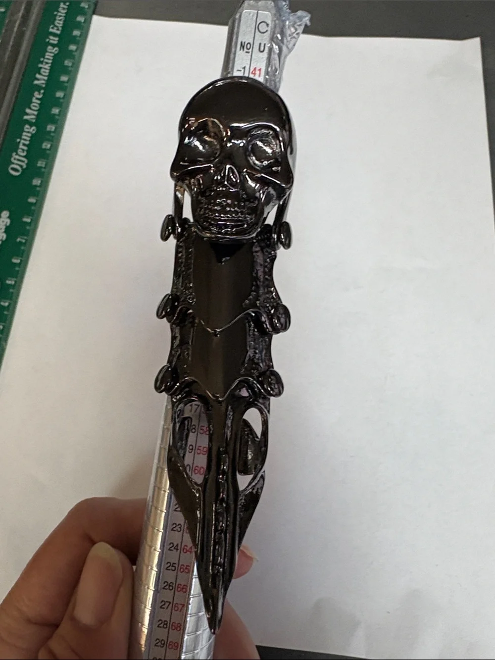 Men's Black Skull Statement Ring - Gothic Metal Fashion Accessory